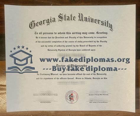 are fake diplomas illegal in ga